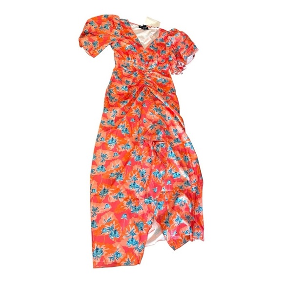 Little Mistress Dresses & Skirts - Little Mistress red floral gathered midaxi dress (Size 8, US 4):